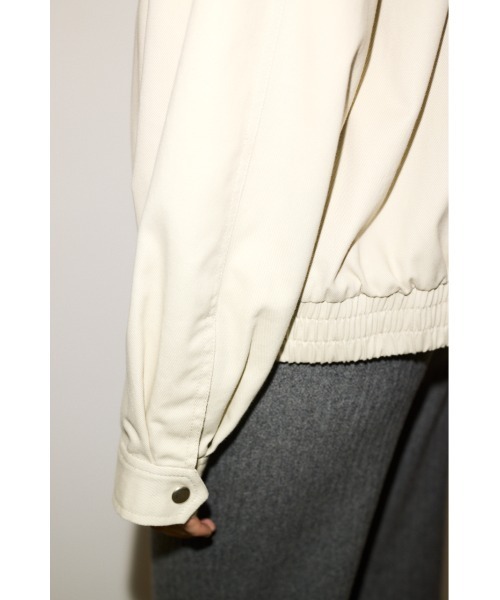 THROW by SLY（スローバイスライ）の「THROW COTTON SWINGTOP BZ コットン スウィング トップ ブルゾン 秋服 冬服（ブルゾン・レディース・ライトベージュ・FREE）」の8枚目の写真