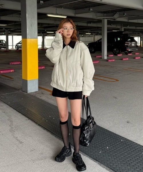 THROW by SLY（スローバイスライ）の「THROW COTTON SWINGTOP BZ コットン スウィング トップ ブルゾン 秋服 冬服（ブルゾン・レディース・ライトベージュ・FREE）」の15枚目の写真