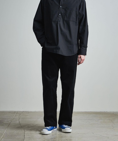 マルチサイズ】ワイドストレート コーデュロイ 5ポケット パンツ