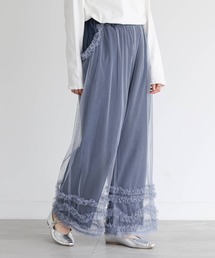 somari imagination（ソマリ イマジネーション）の「『チュールレイヤードデニムパンツ』（デニムパンツ）」