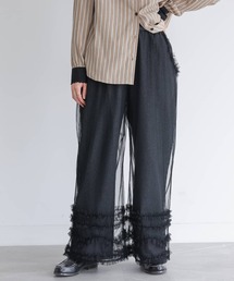 somari imagination | 『チュールレイヤードデニムパンツ』(デニムパンツ)