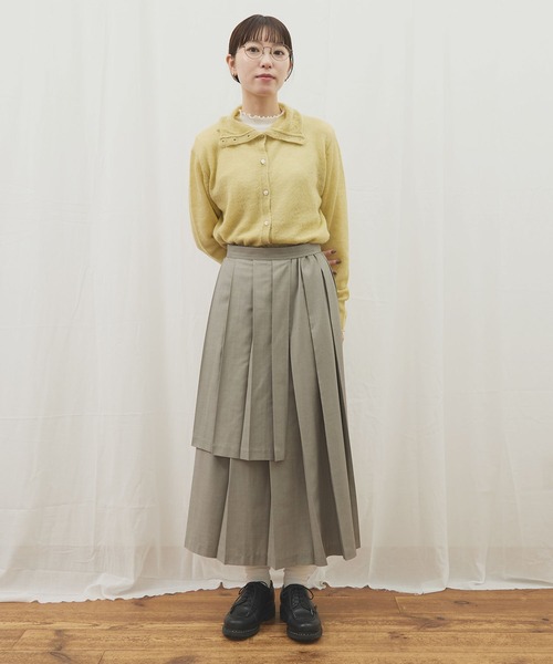 fig Ｌondon（フィグロンドン）の「Bobo cardigan（ニット/セーター・レディース・グレー/アイボリー/レッド/イエロー・FREE）」の22枚目の写真