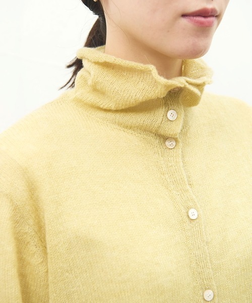 fig Ｌondon（フィグロンドン）の「Bobo cardigan（ニット/セーター・レディース・グレー/アイボリー/レッド/イエロー・FREE）」の19枚目の写真