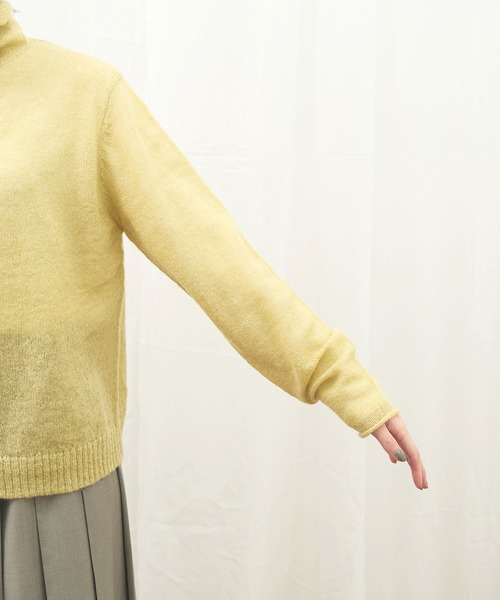 fig Ｌondon（フィグロンドン）の「Bobo cardigan（ニット/セーター・レディース・グレー/アイボリー/レッド/イエロー・FREE）」の14枚目の写真