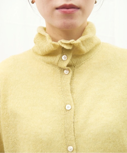 fig Ｌondon（フィグロンドン）の「Bobo cardigan（ニット/セーター・レディース・グレー/アイボリー/レッド/イエロー・FREE）」の16枚目の写真