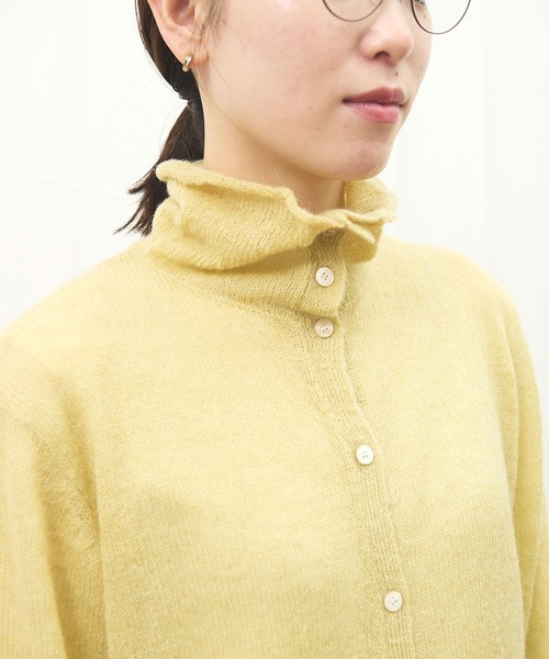 fig Ｌondon（フィグロンドン）の「Bobo cardigan（ニット/セーター・レディース・グレー/アイボリー/レッド/イエロー・FREE）」の20枚目の写真