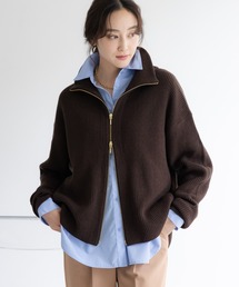 Elura | <WEB限定カラーあり>毛玉しらずジップカーディガン/571789(カーディガン/ボレロ)