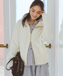 ＜WEB限定カラーあり＞毛玉しらずジップカーディガン/571789