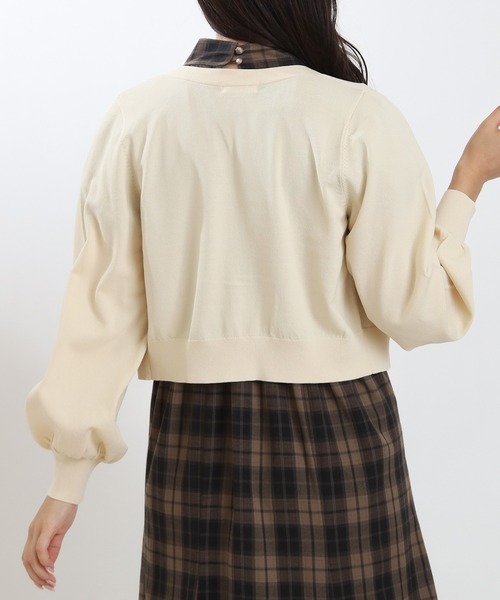 ASTORIA ODIER（アストリアオディール）の「アソート装飾ボタンVネックカーディガン（カーディガン/ボレロ・レディース・ブラウン/アイボリー/ブラック/ワイン・MEDIUM）」の17枚目の写真