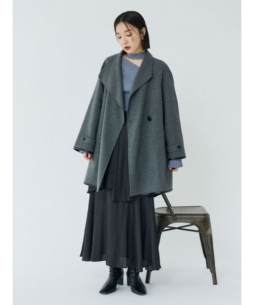 LAGUNAMOON(ラグナムーン)の「ヘムスリットティアードスカート(スカート・レディース・ベージュ/ブラック/ダークブラウン・SMALL/MEDIUM)」の19枚目の写真