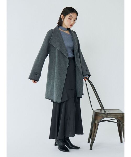 LAGUNAMOON(ラグナムーン)の「ヘムスリットティアードスカート(スカート・レディース・ベージュ/ブラック/ダークブラウン・SMALL/MEDIUM)」の20枚目の写真