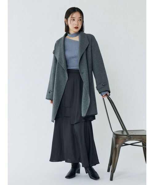 LAGUNAMOON(ラグナムーン)の「ヘムスリットティアードスカート(スカート・レディース・ベージュ/ブラック/ダークブラウン・SMALL/MEDIUM)」の21枚目の写真