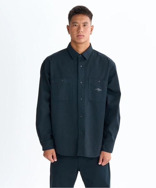 Quiksilver(クイックシルバー)の「CHINO WASH SHIRT/クイックシルバー長袖シャツ(シャツ/ブラウス・メンズ・ブラック・MEDIUM)」の11枚目の写真