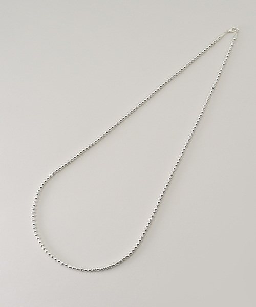 SLOBE IENA（スローブイエナ）の「《追加3》SLOBE メタルビーズネックレス（ネックレス・レディース・シルバー・FREE）」の9枚目の写真