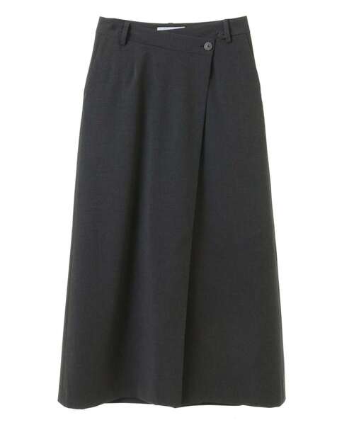 CONVERSE TOKYO(コンバーストウキョウ)の「【HL】POCKET TAB ASYMMETRY SKIRT(SET-UP)(スカート・レディース・ブラック/グレー/ブラウン・MEDIUM)」の2枚目の写真