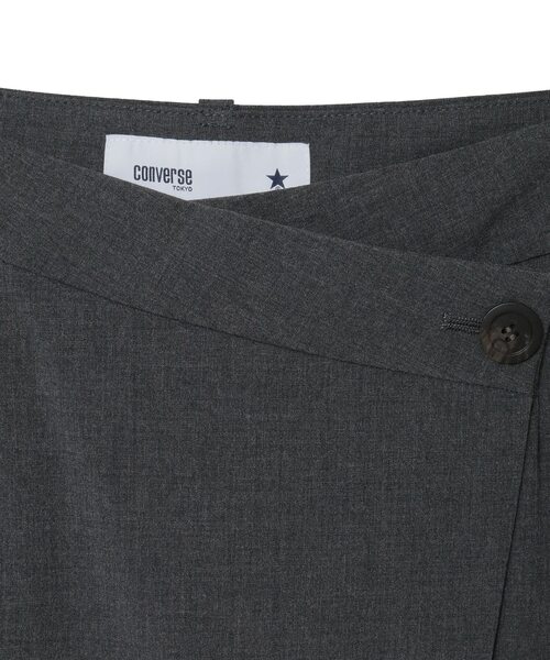 CONVERSE TOKYO(コンバーストウキョウ)の「【HL】POCKET TAB ASYMMETRY SKIRT(SET-UP)(スカート・レディース・ブラック/グレー/ブラウン・MEDIUM)」の8枚目の写真