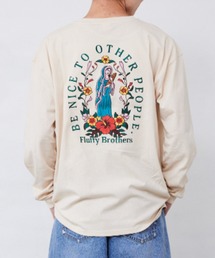 Fluffy BROTHERS（フラッフィーブラザーズ）の「刺繍ロンT（大人サイズ）（Tシャツ/カットソー）」