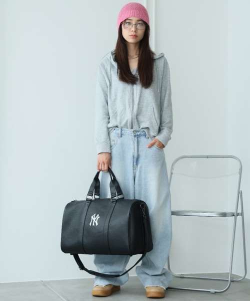 MLB（メジャーリーグベースボール）の「MLB シボ生地ボストンバッグ（ボストンバッグ・レディース・ブラック系その他/ブラック系その他3/ブラック/ブラック系その他2・FREE）」の8枚目の写真