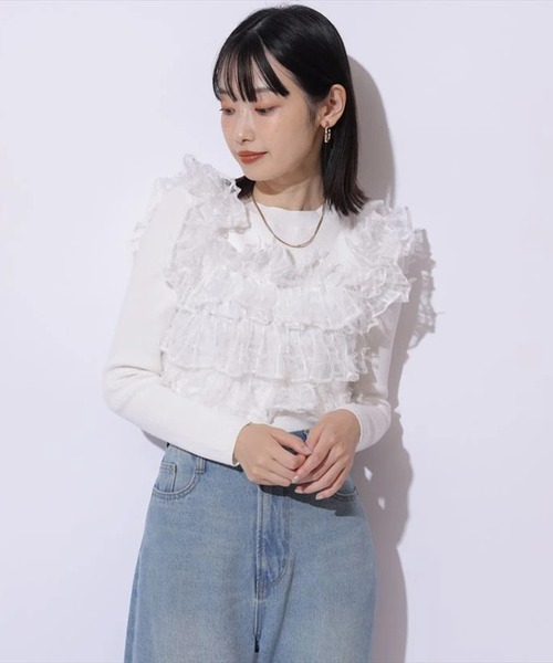 フリルドッキングニット（ニット/セーター）｜Mystrada（マイ