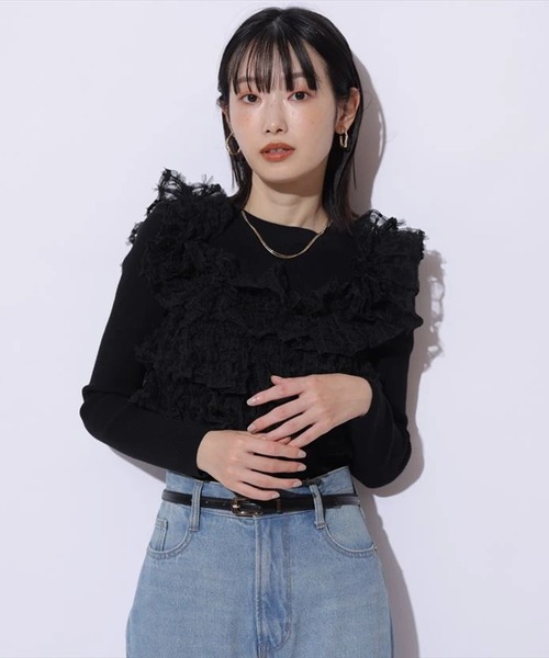 フリルドッキングニット（ニット/セーター）｜Mystrada（マイ