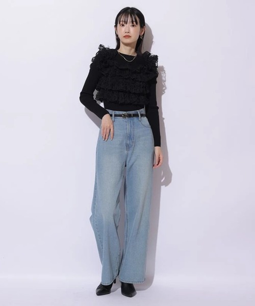 フリルドッキングニット（ニット/セーター）｜Mystrada（マイ