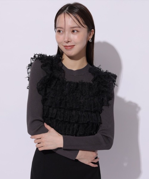 フリルドッキングニット（ニット/セーター）｜Mystrada（マイ