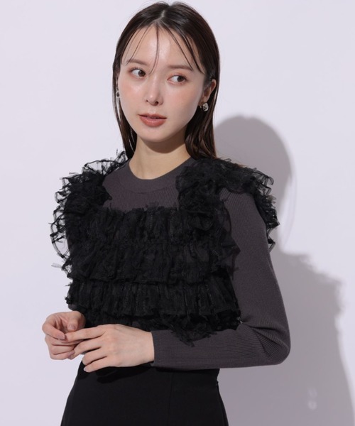 フリルドッキングニット（ニット/セーター）｜Mystrada（マイ