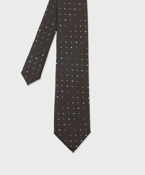 Paul Smith(ポールスミス)の「コントラストドット タイ【250036 552MJ】(ネクタイ・メンズ・ダークグリーン/ネイビー/ダークパープル/ダークブラウン・FREE)」の2枚目の写真