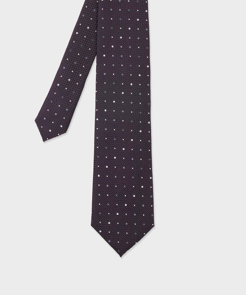 Paul Smith(ポールスミス)の「コントラストドット タイ【250036 552MJ】(ネクタイ・メンズ・ダークグリーン/ネイビー/ダークパープル/ダークブラウン・FREE)」の4枚目の写真