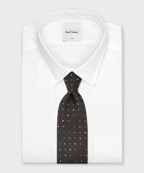 Paul Smith(ポールスミス)の「コントラストドット タイ【250036 552MJ】(ネクタイ・メンズ・ダークグリーン/ネイビー/ダークパープル/ダークブラウン・FREE)」の6枚目の写真