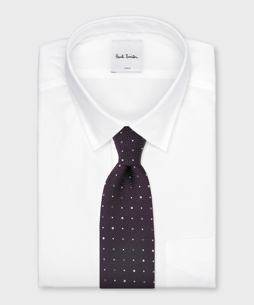 Paul Smith(ポールスミス)の「コントラストドット タイ【250036 552MJ】(ネクタイ・メンズ・ダークグリーン/ネイビー/ダークパープル/ダークブラウン・FREE)」の12枚目の写真