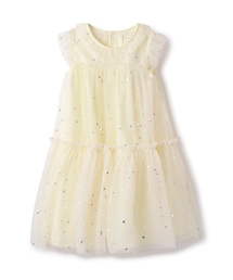 新品　センスオブワンダー　120 チュール　ワンピース スターチュールティアードワンピース（ミドルワンピース