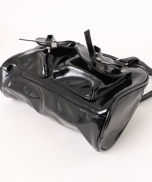 LUGG NAGG(ラグナグ)の「【LUGG NAGG/ラグナグ】フェイクレザー ダブルポケット ハンドバック(ハンドバッグ・レディース・ダークブラウン/ワインレッド/ブラック/キャメル/ホワイト・FREE)」の12枚目の写真