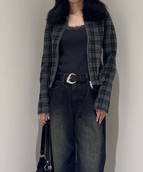 SLY(スライ)の「DEFORMED BUCKLE BELT ディフォームド バックル ベルト(ベルト・レディース・ブラック・FREE)」の8枚目の写真