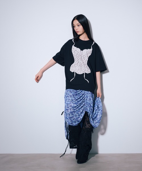 ANNA SUI NYC（アナ スイ エヌ ワイ シー）の「マルチシャーリングスカート（スカート・レディース・キャメル/ブラック/サックスブルー・FREE）」の15枚目の写真