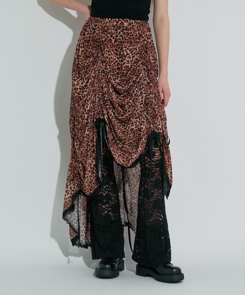 ANNA SUI NYC（アナ スイ エヌ ワイ シー）の「マルチシャーリングスカート（スカート・レディース・キャメル/ブラック/サックスブルー・FREE）」の16枚目の写真