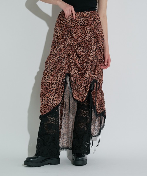 ANNA SUI NYC（アナ スイ エヌ ワイ シー）の「マルチシャーリングスカート（スカート・レディース・キャメル/ブラック/サックスブルー・FREE）」の17枚目の写真