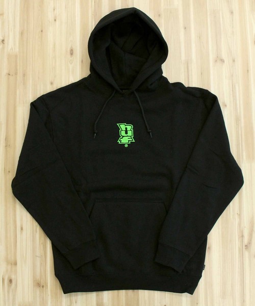 HUF(ハフ)の「メガブラスト エンブレム プルオーバーフーディ スウェットパーカー MEGABLAST EMB P/O HOODIE(パーカー・メンズ・ブラック/アッシュ・M/XL/L)」の5枚目の写真