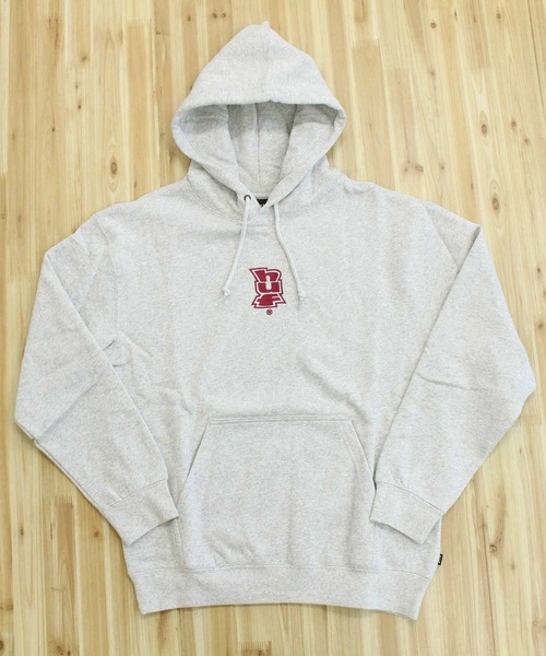 HUF(ハフ)の「メガブラスト エンブレム プルオーバーフーディ スウェットパーカー MEGABLAST EMB P/O HOODIE(パーカー・メンズ・ブラック/アッシュ・M/XL/L)」の9枚目の写真