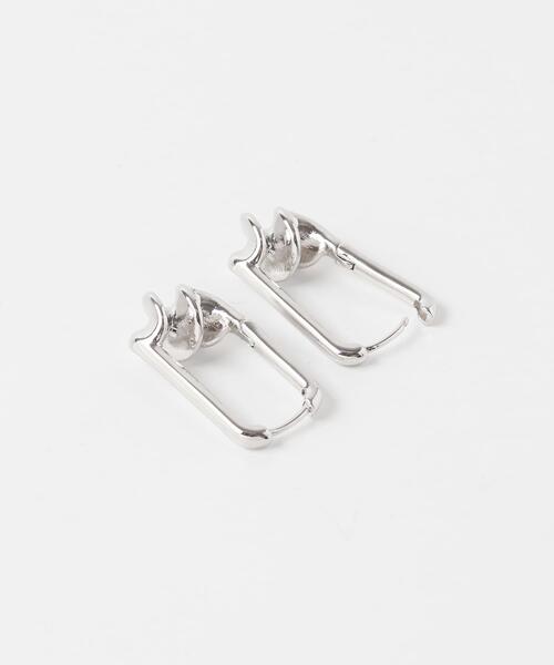 URBAN RESEARCH Sonny Label（アーバンリサーチサニーレーベル）の「ステンレスツイストピアス（ピアス（両耳用）・レディース・ゴールド/シルバー・ONE）」の5枚目の写真