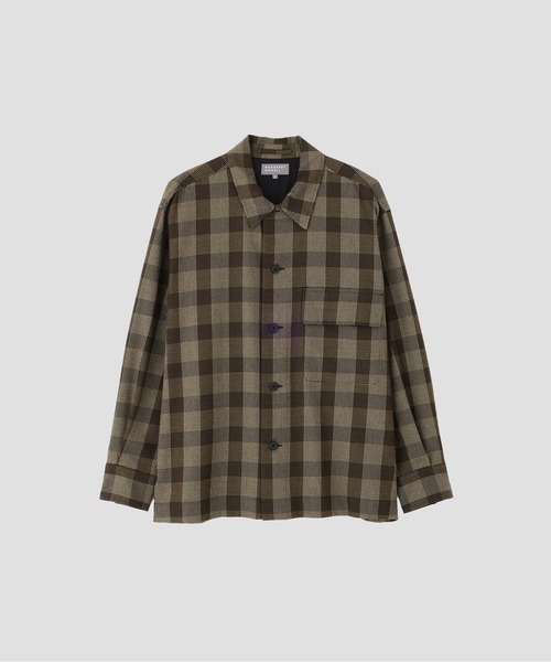 GRAPHIC YARN DYED WOOL COTTON（シャツ/ブラウス）｜MARGARET HOWELL