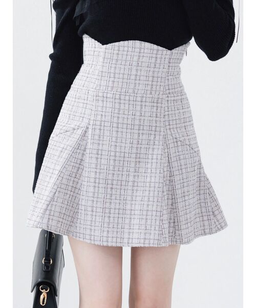 dazzlin（ダズリン）の「スイッチングコルセットミニスカート（スカート・レディース・その他1/グレー/チャコールグレー・SMALL/MEDIUM）」の2枚目の写真