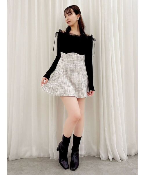 スイッチングコルセットミニスカート（スカート）｜dazzlin（ダズリン