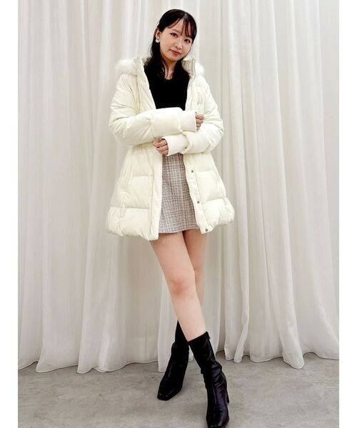 dazzlin（ダズリン）の「スイッチングコルセットミニスカート（スカート・レディース・その他1/グレー/チャコールグレー・SMALL/MEDIUM）」の10枚目の写真