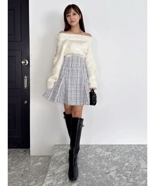 dazzlin（ダズリン）の「スイッチングコルセットミニスカート（スカート・レディース・その他1/グレー/チャコールグレー・SMALL/MEDIUM）」の11枚目の写真