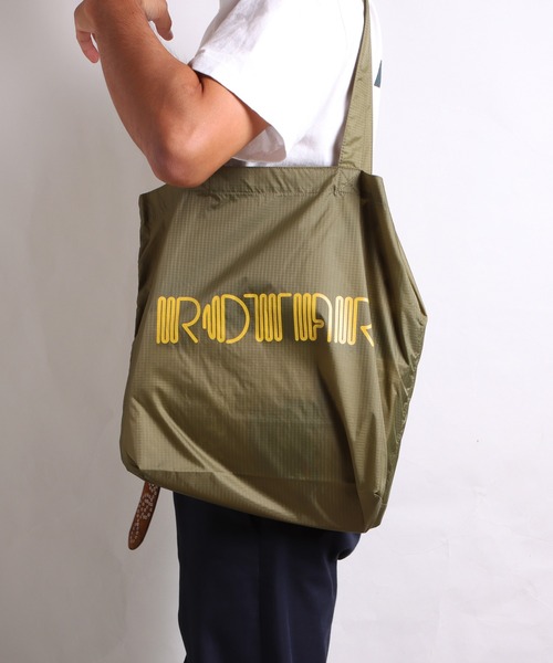 ROTAR(ローター)の「Rip Stop Tote BAG(トートバッグ・メンズ・オリーブ/ブラック/オレンジ・FREE)」の9枚目の写真