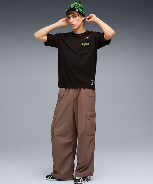 PUMA(プーマ)の「PUMA/プーマ× RIPNDIP/リップンディップ EXTREME CARGO PANTS オーバーサイズ カーゴパンツ(カーゴパンツ・メンズ・ブラック/ブロンズ・L/XL/M)」の13枚目の写真