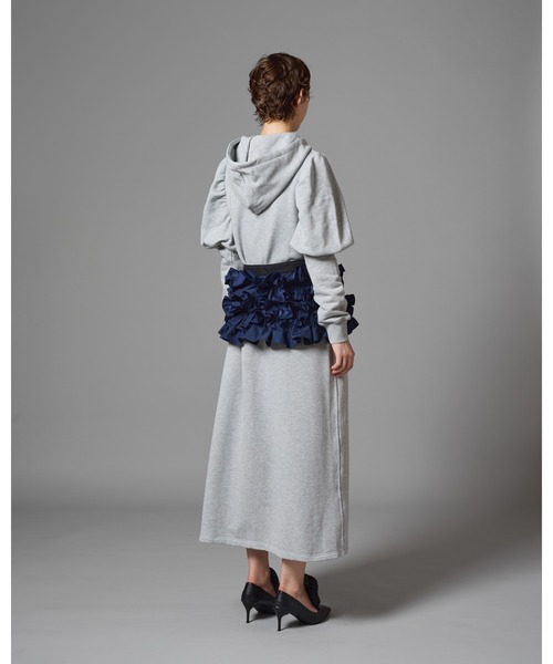 NON TOKYO（ノントーキョー）の「NON TOKYO/ノントーキョー/メッシュポケットパフスリーブワンピース（ワンピース・レディース・ブラック/グレー・F）」の12枚目の写真