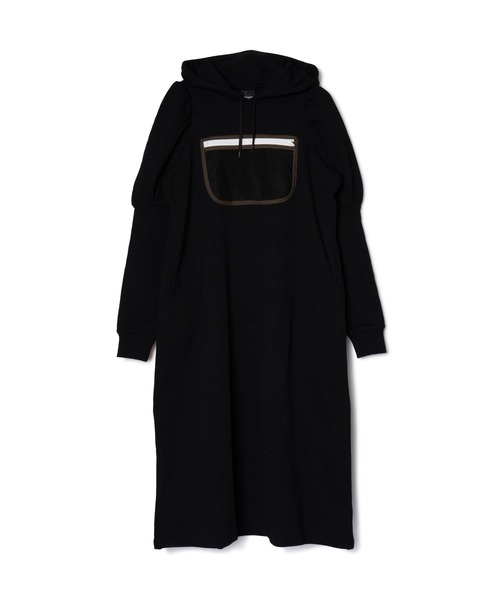 NON TOKYO（ノントーキョー）の「NON TOKYO/ノントーキョー/メッシュポケットパフスリーブワンピース（ワンピース・レディース・ブラック/グレー・F）」の9枚目の写真