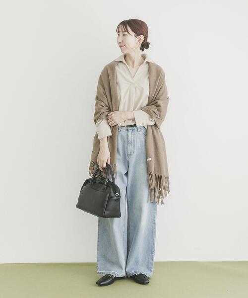 ITEMS URBANRESEARCH(アイテムズ アーバンリサーチ)の「Souplement Corduroy Shirts(シャツ/ブラウス・レディース・ブラック/ホワイト系その他/ブラウン・FREE)」の5枚目の写真